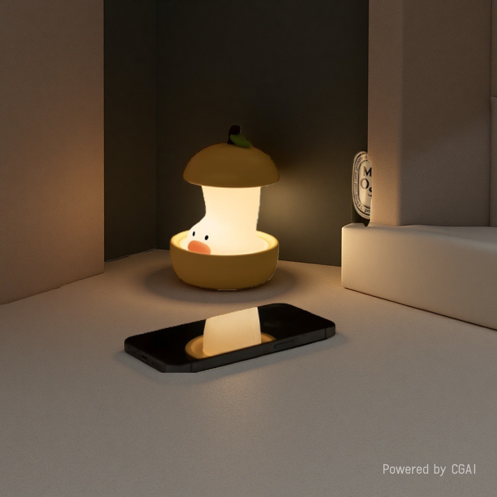 Creative seven-color pear night light, USB charging, three-speed pear night light, cute timed sleep companion light