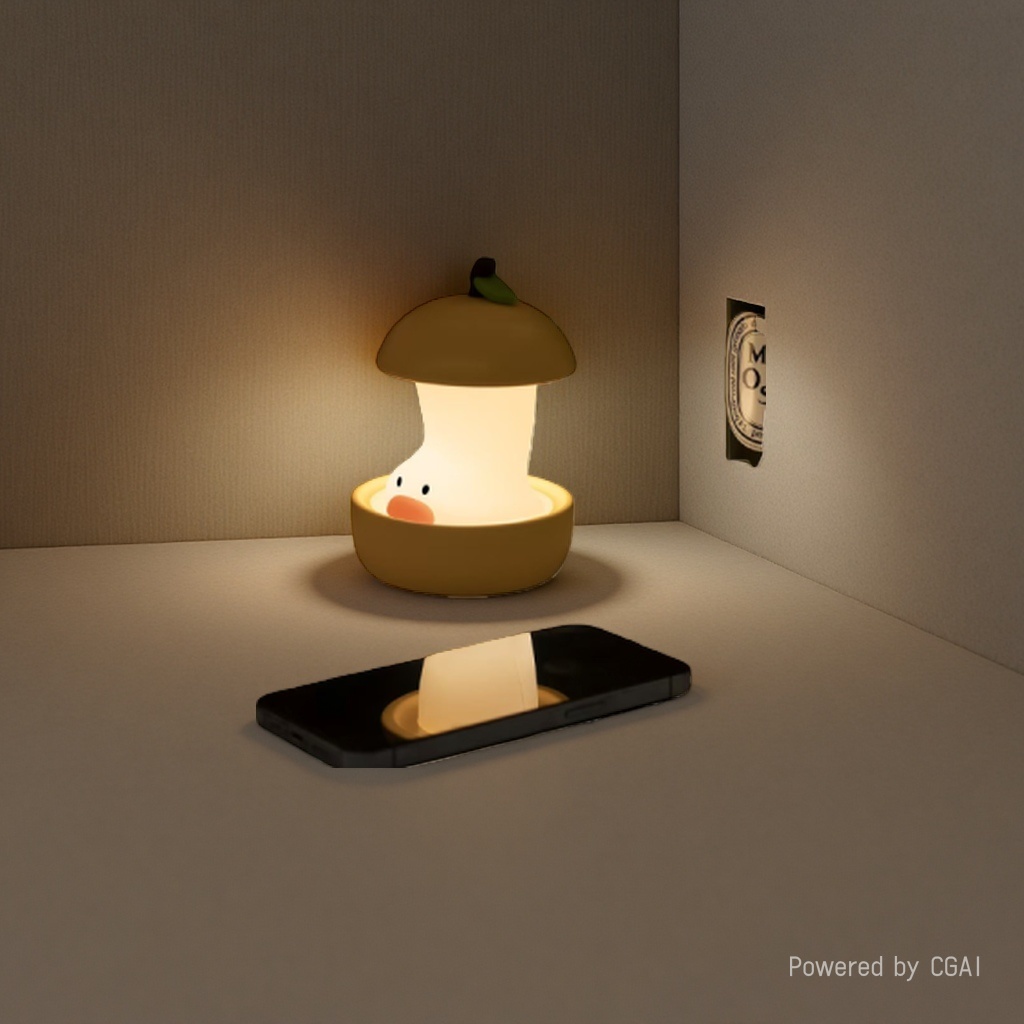 Creative seven-color pear night light, USB charging, three-speed pear night light, cute timed sleep companion light Application Scenario
