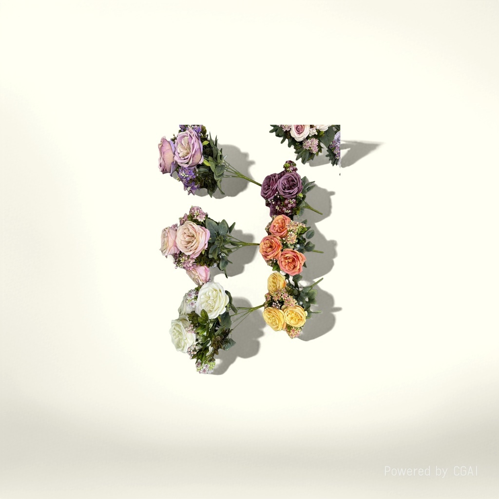 Monet's Garden Artificial plastic flowers, handcrafted flower materials, artificial flower decoration 111435692 details Picture