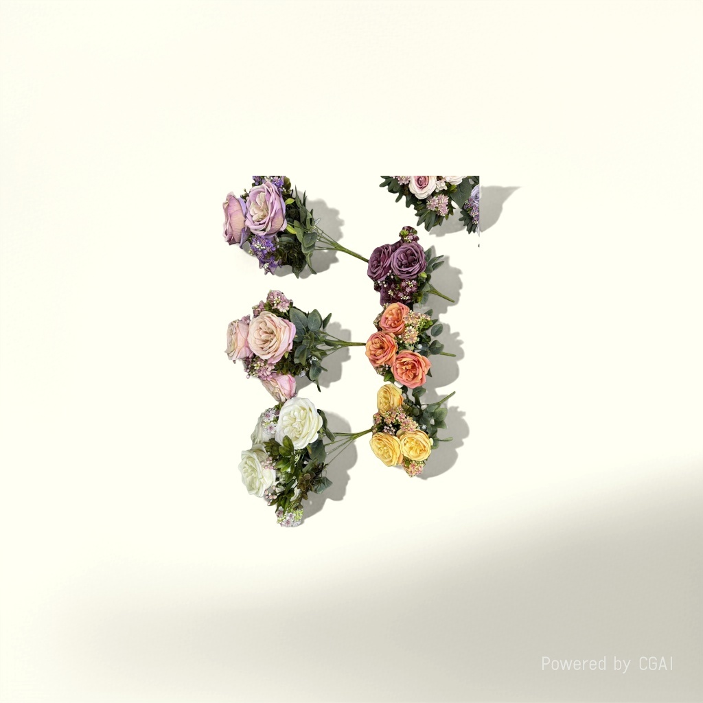 Monet's Garden Artificial plastic flowers, handcrafted flower materials, artificial flower decoration 111435692