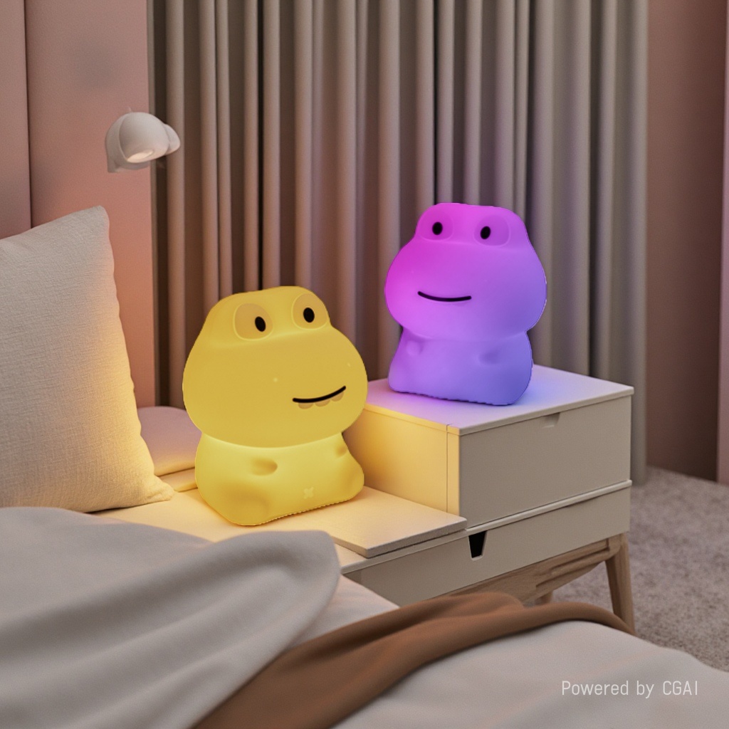 Doudoulong Night Light LED eye-protecting Atmosphere Sleeping Lamp Children's Gift Desktop decoration Silicone Night light