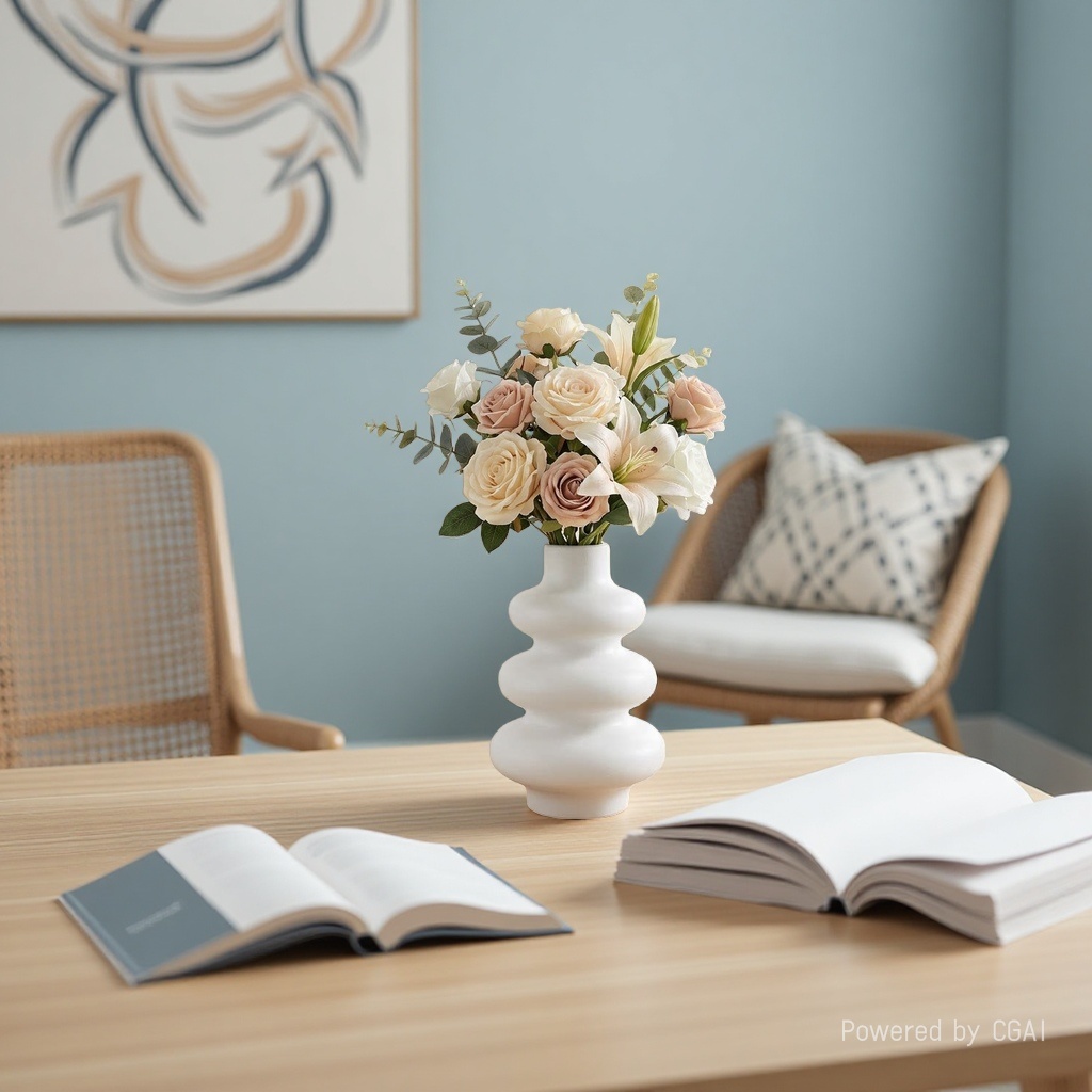 The manufacturer wholesals imitation ceramic plastic vases and gourd-shaped decorative ornaments. The simulated artificial flower vase can store water Specification image