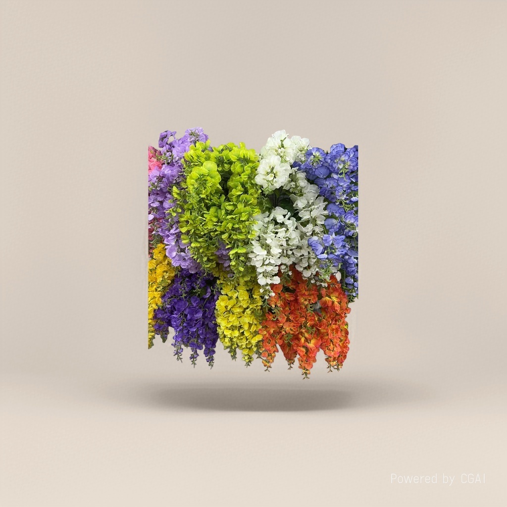 Monet Garden Artificial Plastic Flowers, handcrafted flower materials, artificial flower decoration 112015679 Specification image