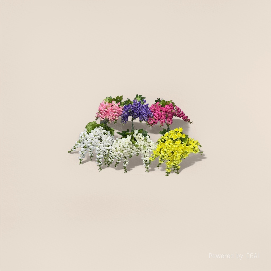 Monet's Garden colorful simulated plastic bouquets, handcrafted flower materials, artificial flowers Application Scenario