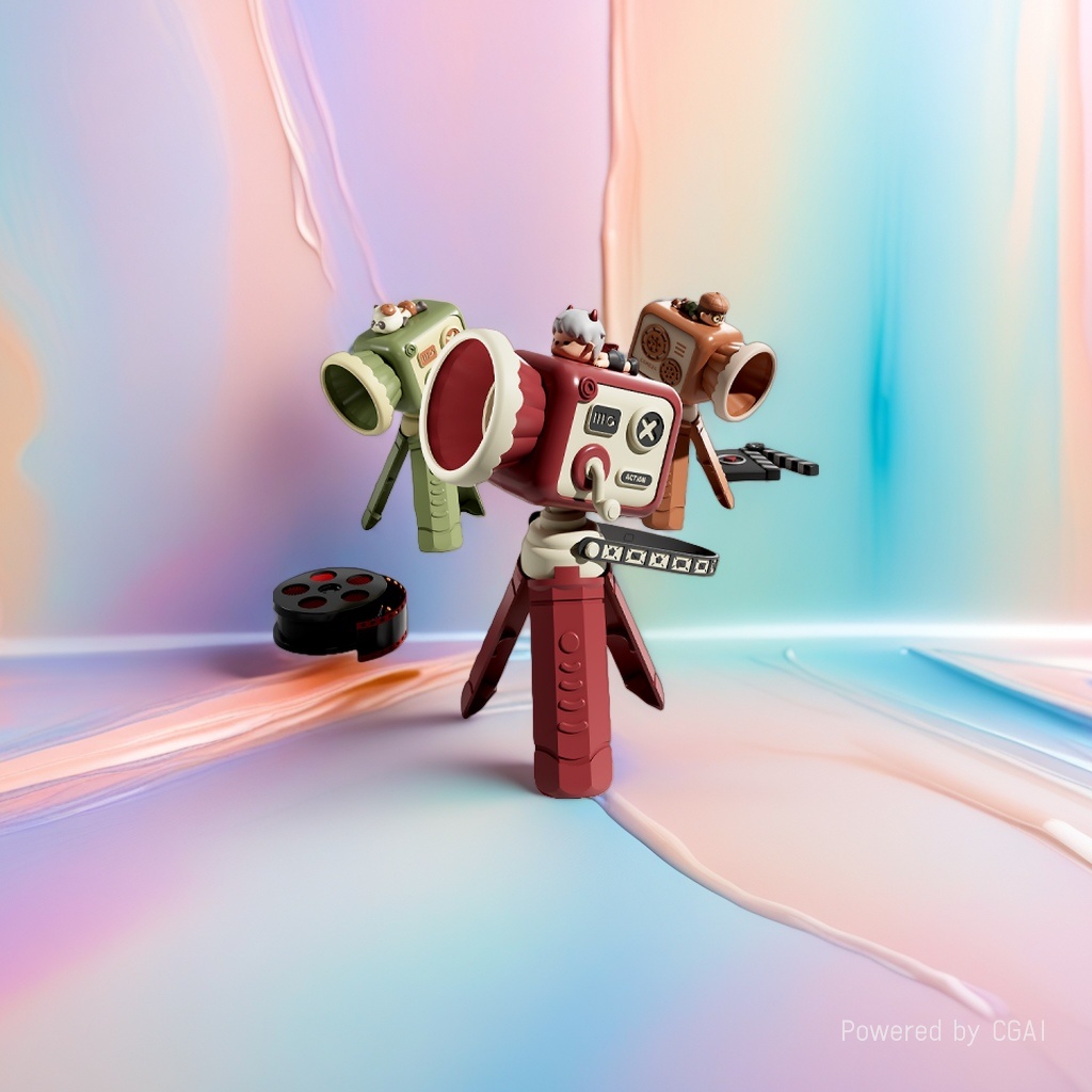 Creative, trendy, retro camera, handheld small fan, student desktop, children's cartoon, USB charging fan, bladeless