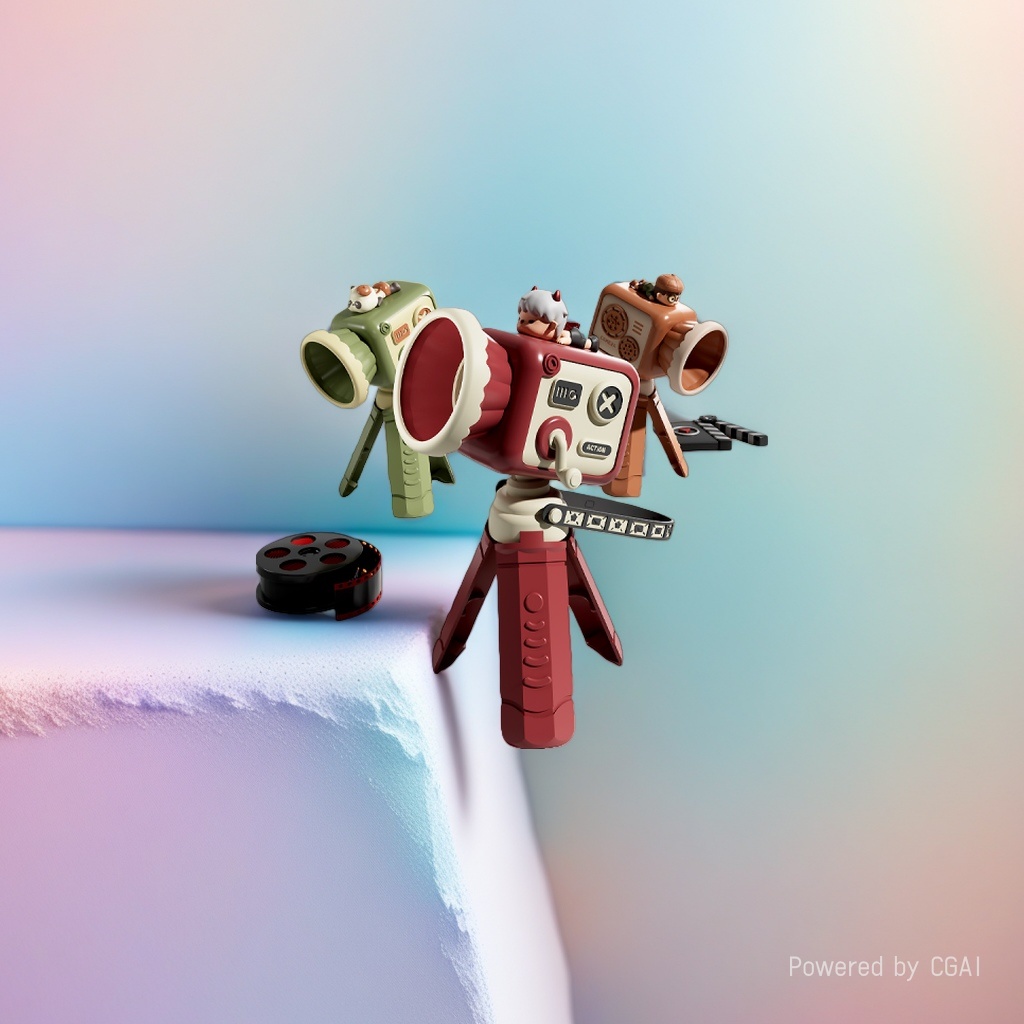Creative, trendy, retro camera, handheld small fan, student desktop, children's cartoon, USB charging fan, bladeless Application Scenario