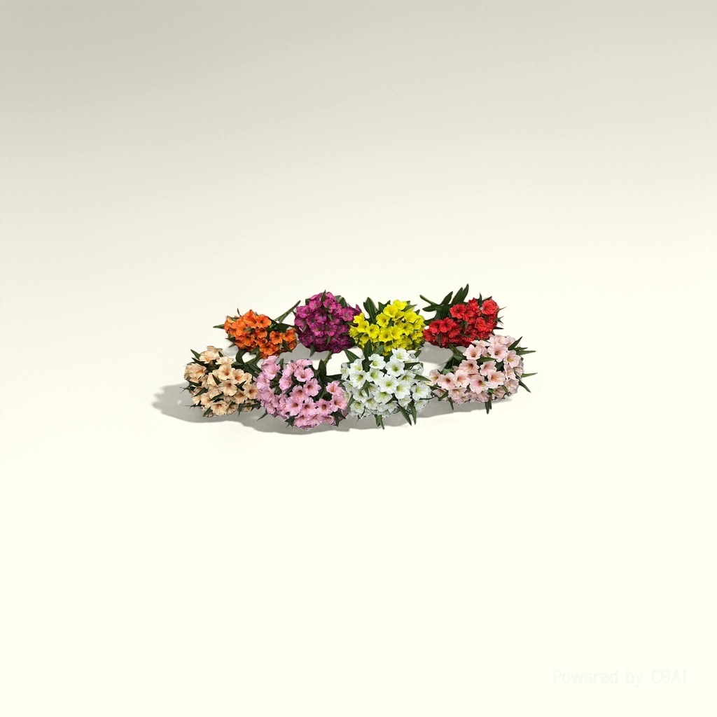 Monet's Garden faux plastic flowers, artificial flowers, handcrafted flower materials details Picture