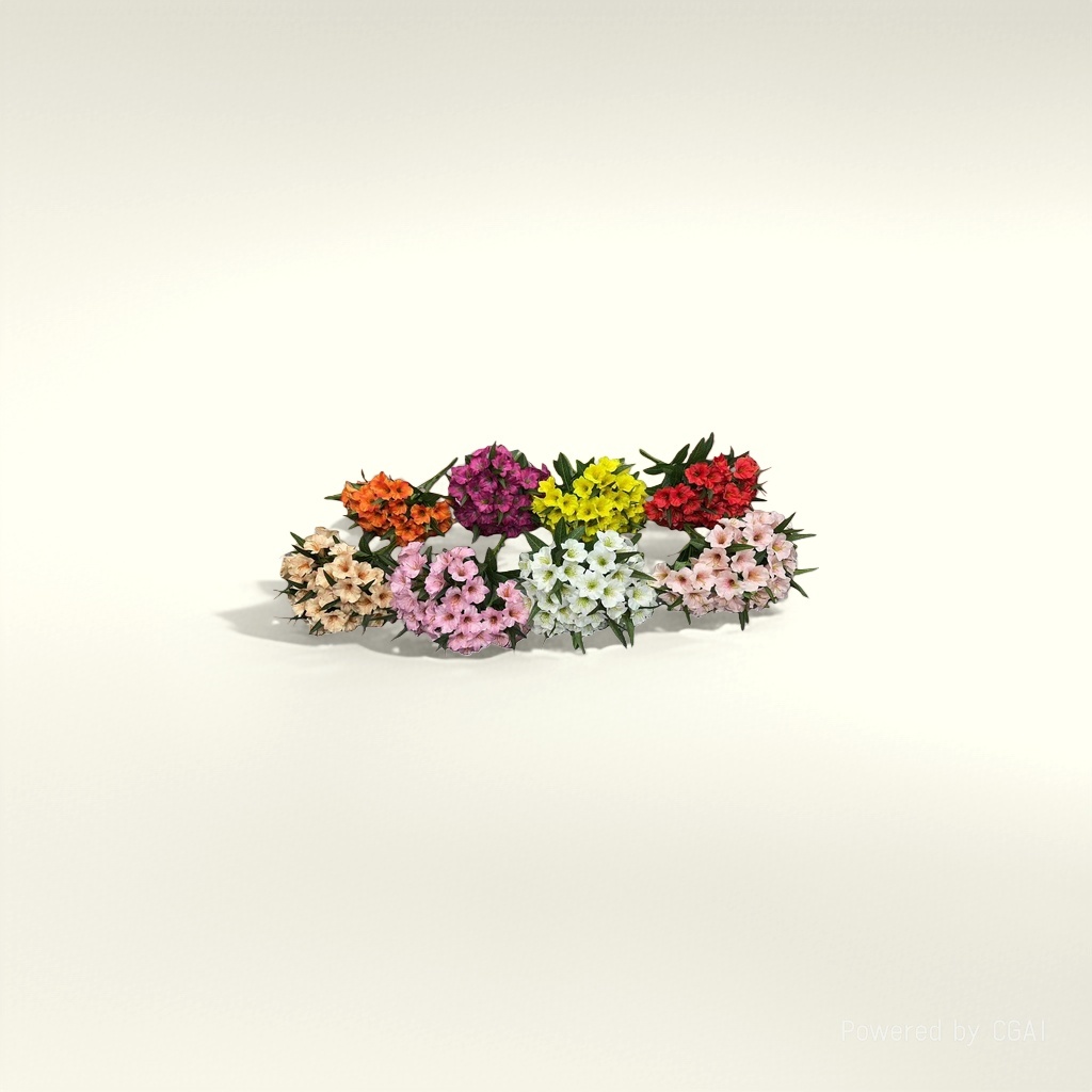 Monet's Garden faux plastic flowers, artificial flowers, handcrafted flower materials