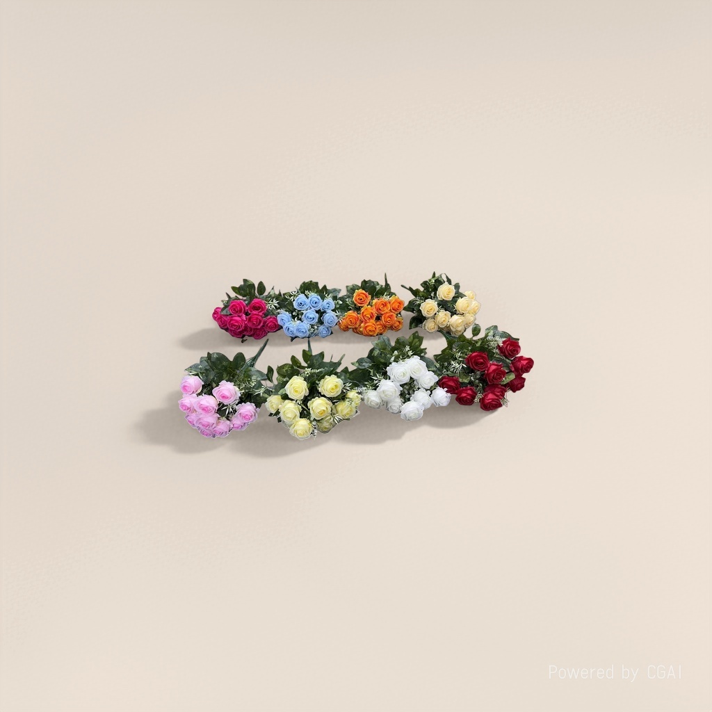 "Realistic color rose bouquet, special rose petal pieces for meeting in person, Flowers realistic roses. Application Scenario