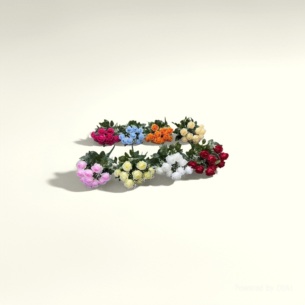 "Realistic color rose bouquet, special rose petal pieces for meeting in person, Flowers realistic roses. details Picture