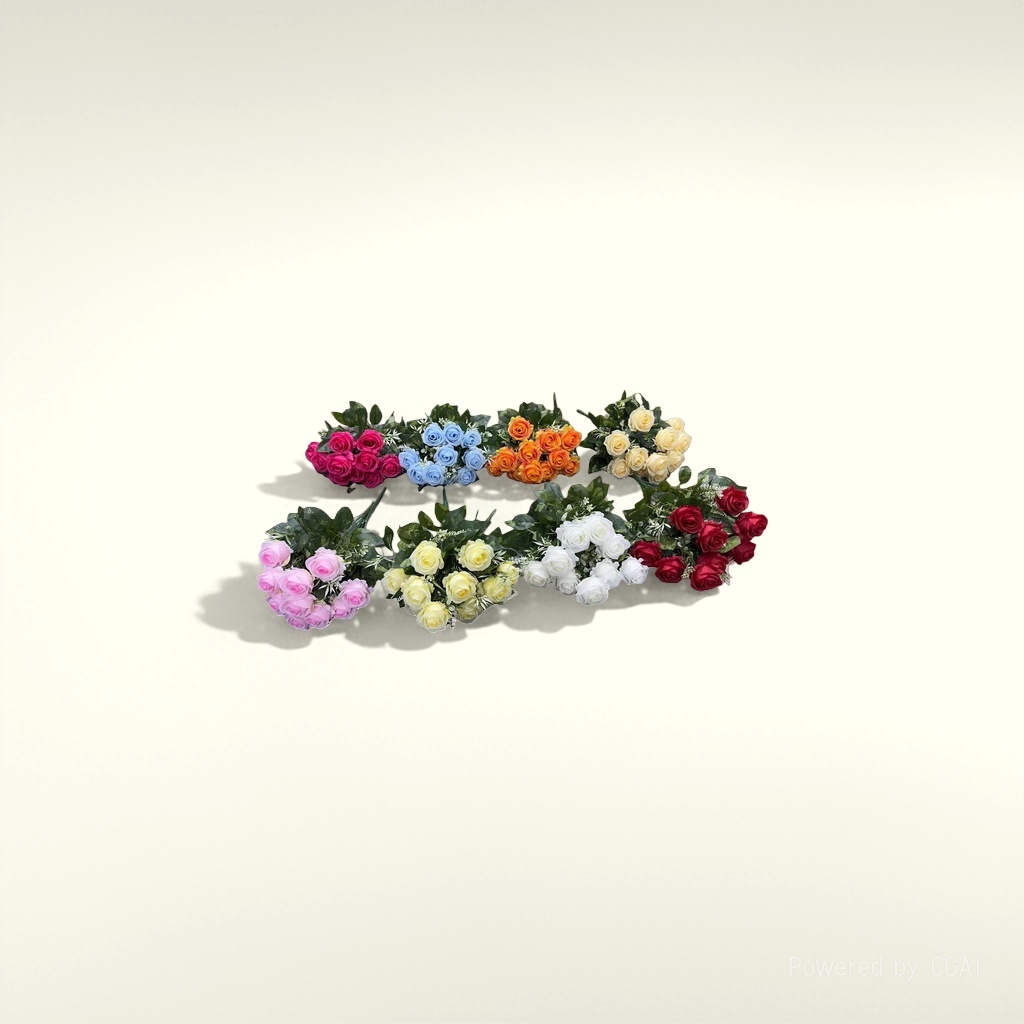 "Realistic color rose bouquet, special rose petal pieces for meeting in person, Flowers realistic roses.
