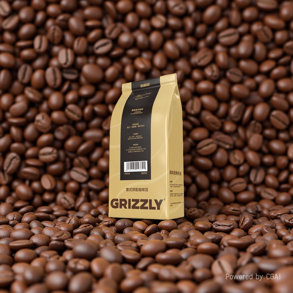 Houfu Coffee light-roasted coffee beans 1000g with packaging bag