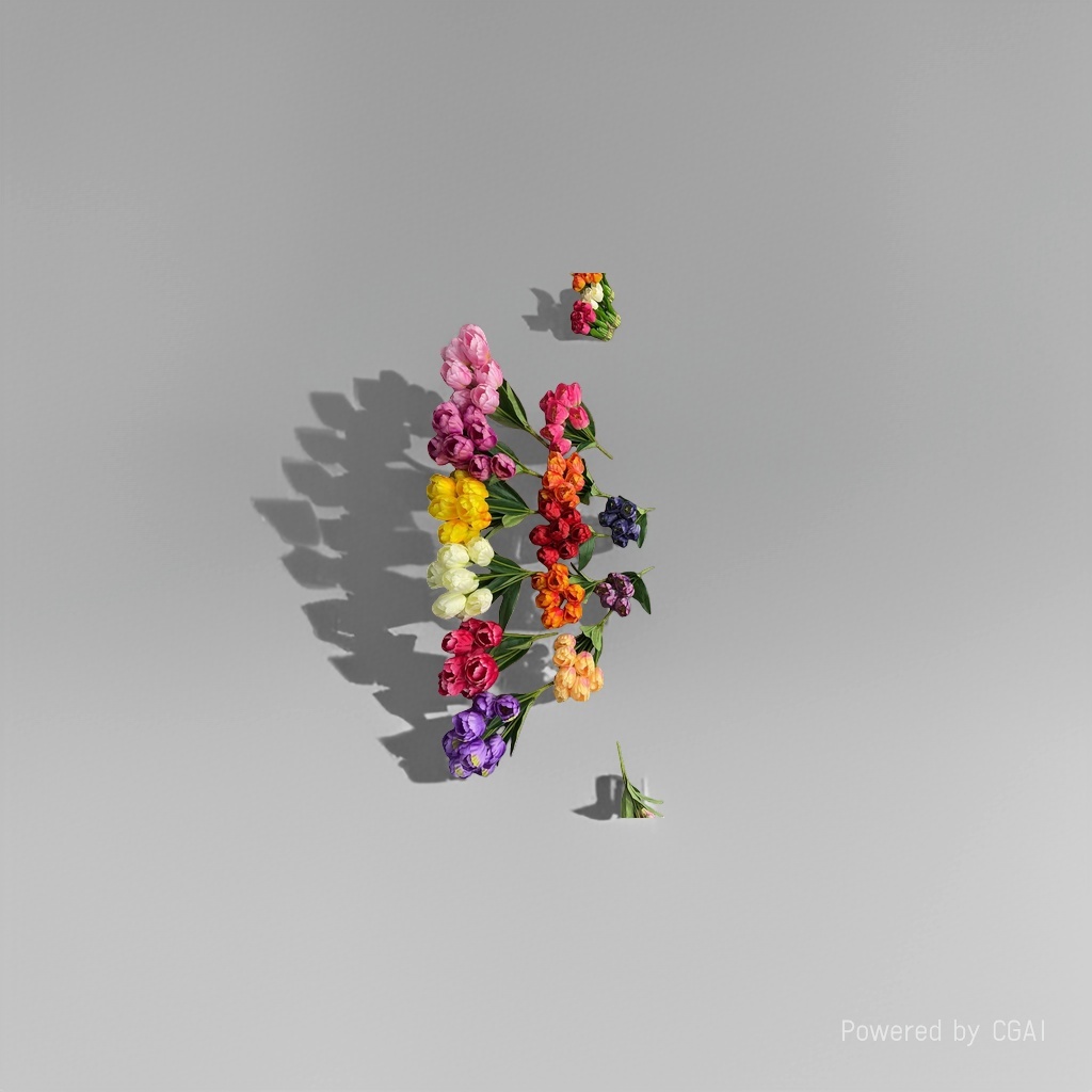 Monet Garden Artificial Plastic Flowers, handcrafted flower materials, artificial flower decoration 112639220 details Picture