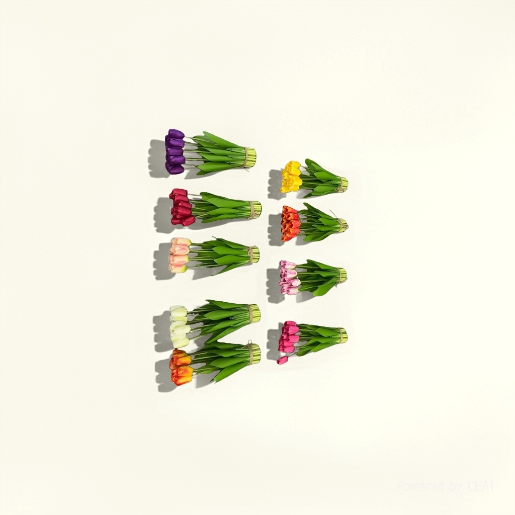 Monet Garden Artificial Plastic Flowers, handcrafted flower materials, artificial flower decoration 112933194 details Picture