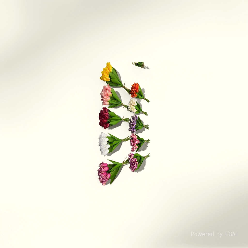 Monet Garden Artificial Plastic Flowers, handcrafted flower materials, artificial flower decoration, 113031977 details Picture
