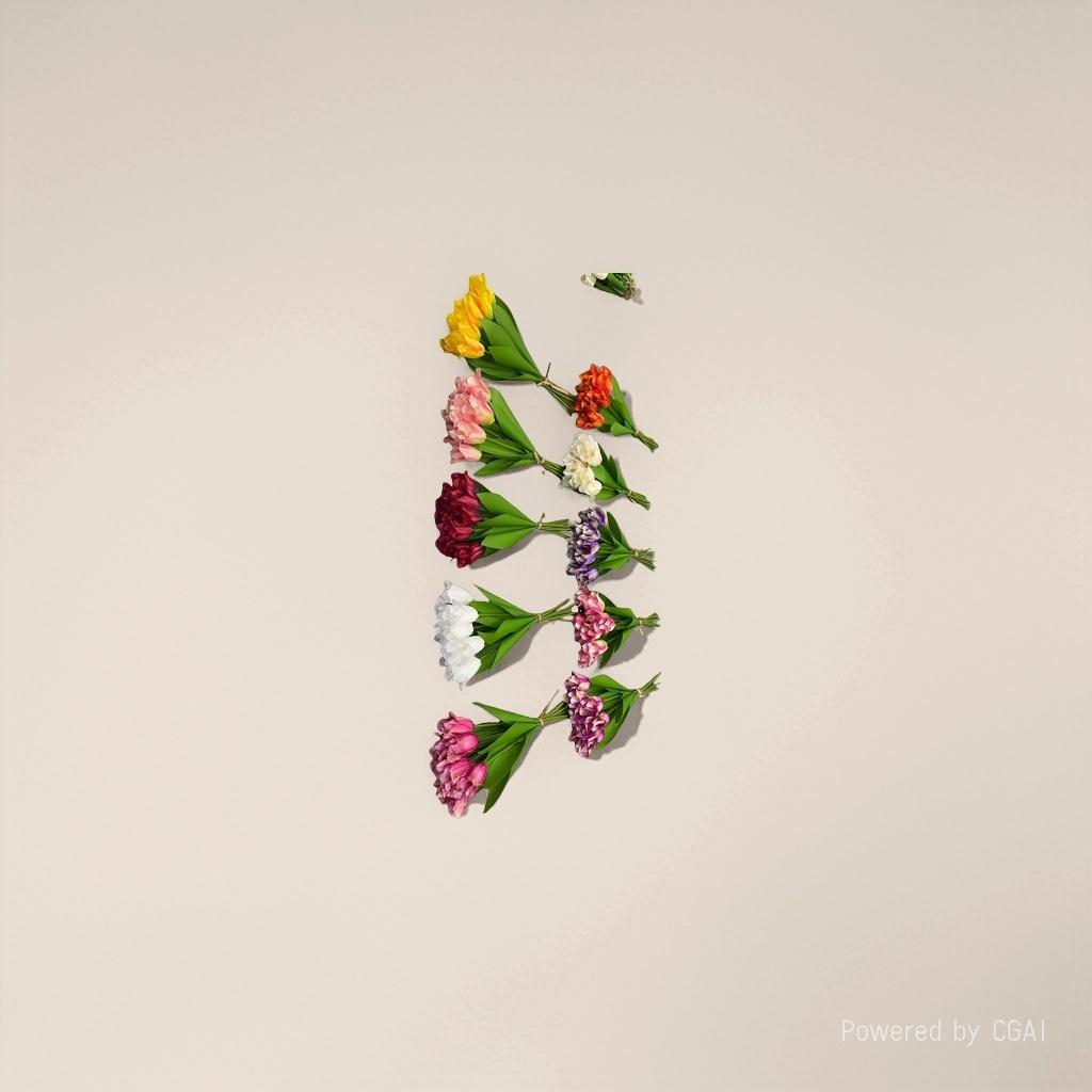 Monet Garden Artificial Plastic Flowers, handcrafted flower materials, artificial flower decoration, 113031977 Specification image