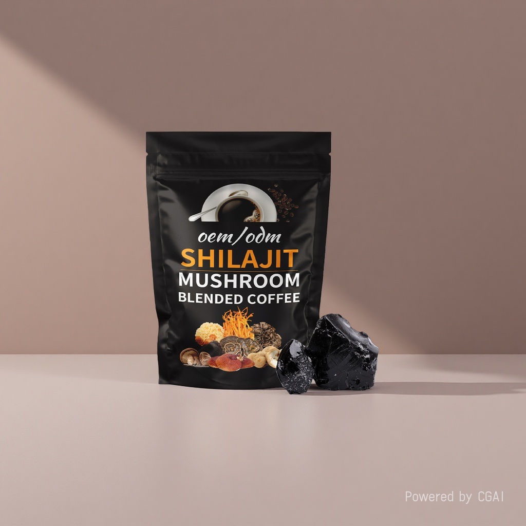 Cherry mushroom coffee blend Xilai Mushroom Coffee Instant Export OEM Private Label Specification image