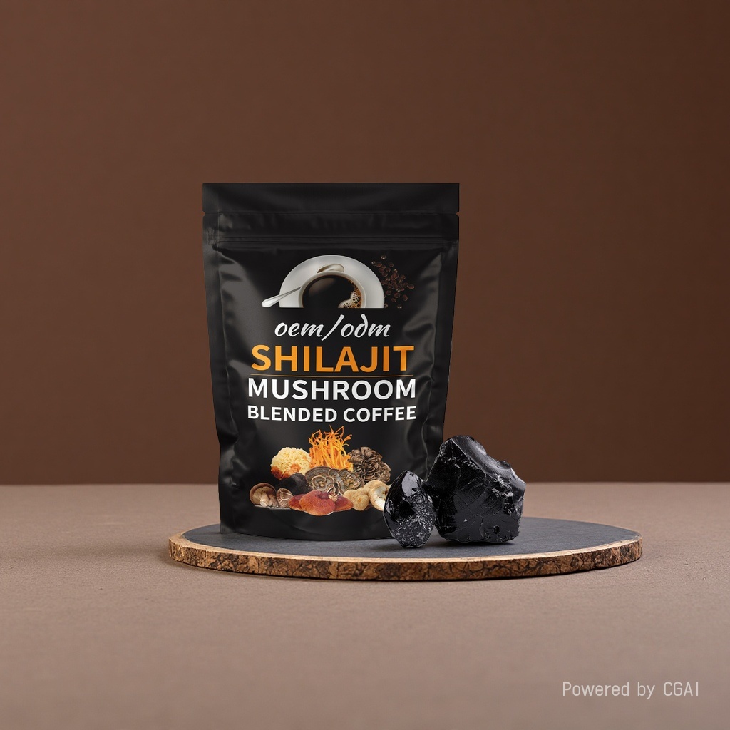 Cherry mushroom coffee blend Xilai Mushroom Coffee Instant Export OEM Private Label