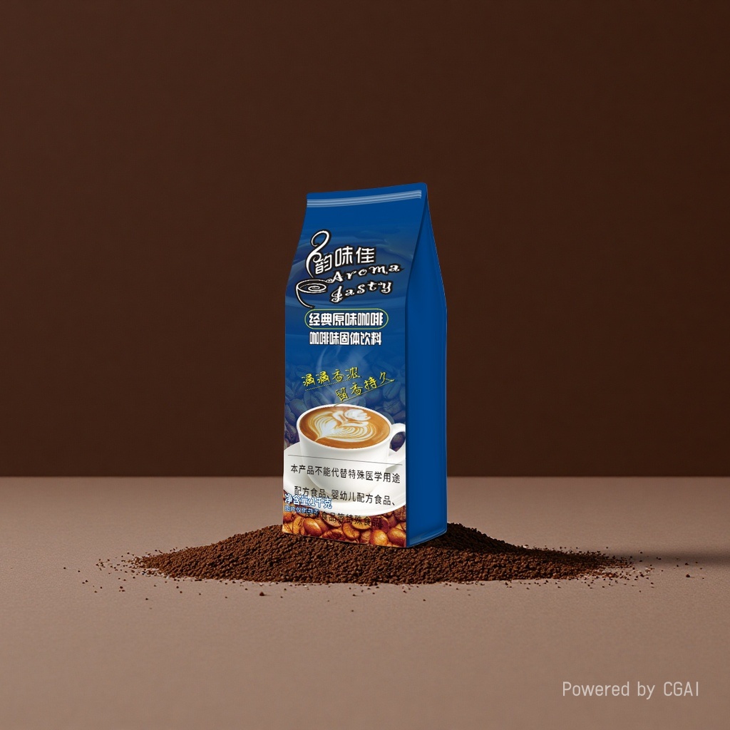 Three-in-one black coffee, original flavor coffee, 1000g coffee powder, commercial beverage raw materials, instant pure coffee