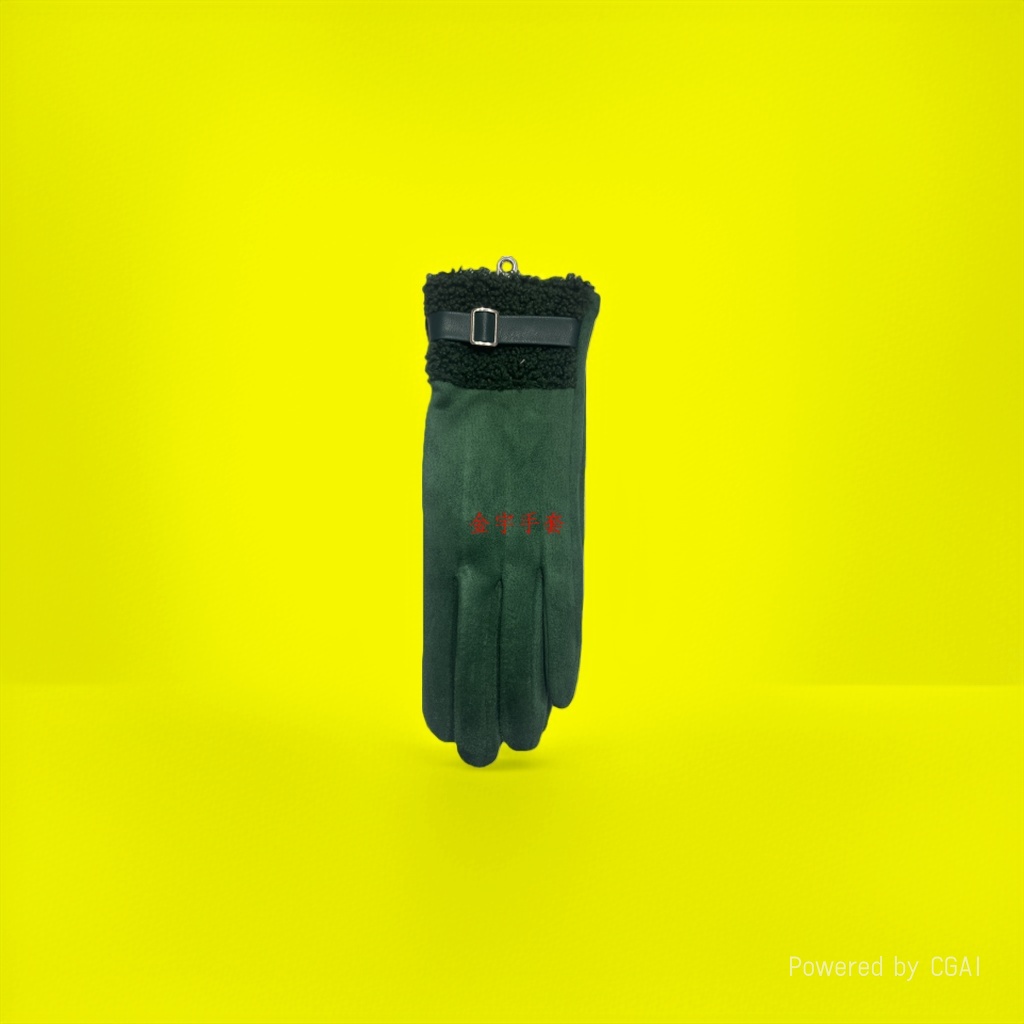 European AA version simple and fashionable extended suede fleece gloves details Picture