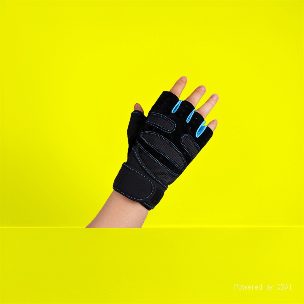 The foreign trade half-finger gloves for female students in autumn and winter expose fingers when writing. Thickened, warm and non-falling cotton details Picture