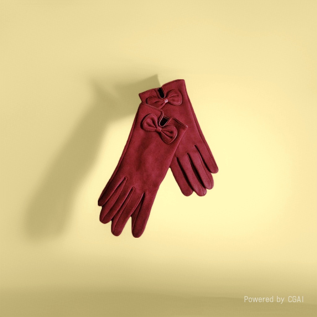 Full-finger gloves made of sheepskin for export can be customized according to samples Specification image