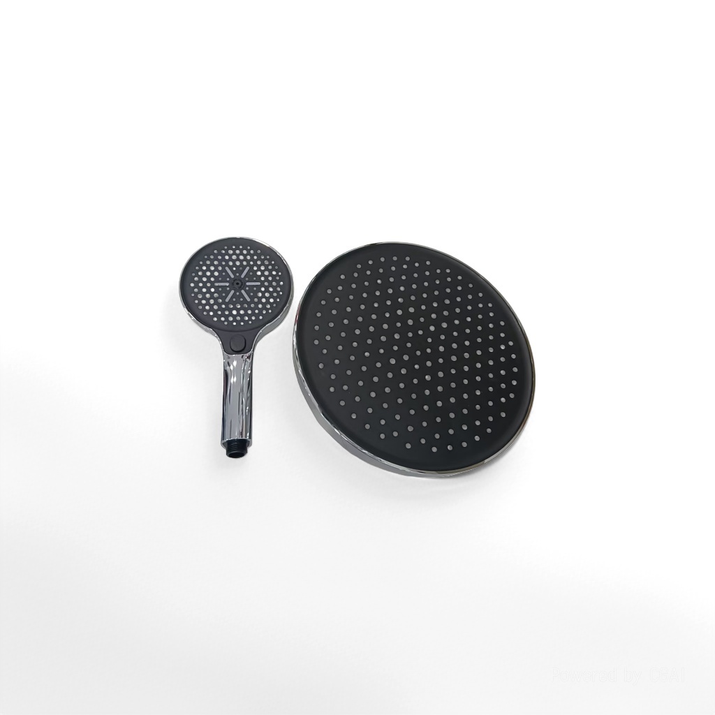 Handheld shower head, electroplated shower head, circular top shower head, hardware faucet shower head Specification image