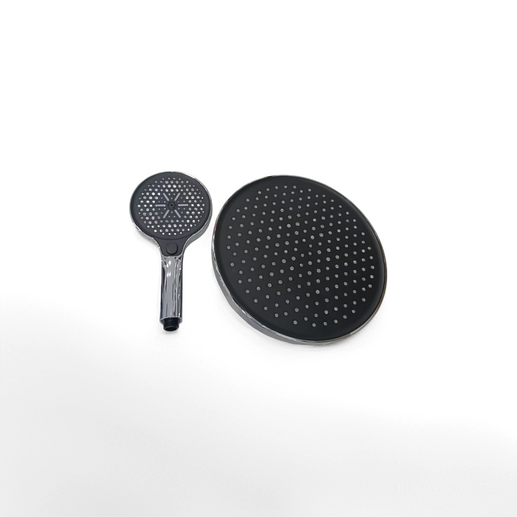 Handheld shower head, electroplated shower head, circular top shower head, hardware faucet shower head details Picture