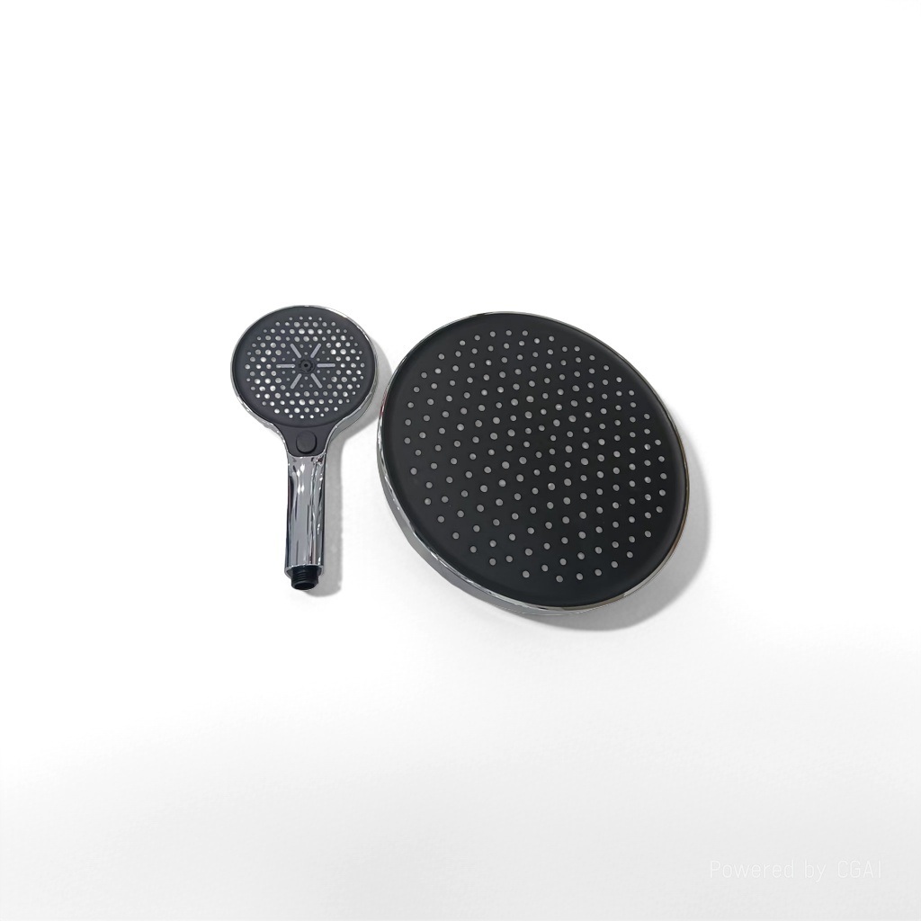 Handheld shower head, electroplated shower head, circular top shower head, hardware faucet shower head