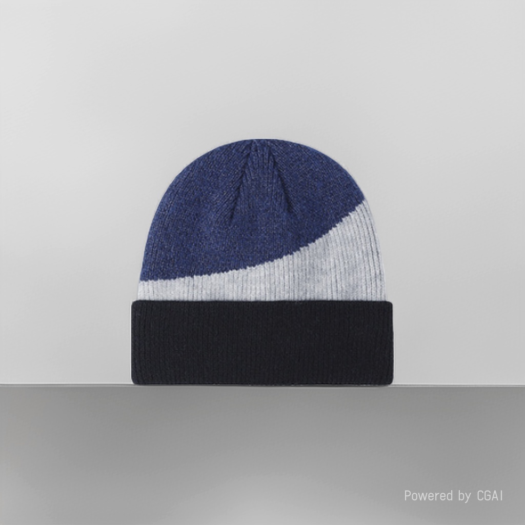 Autumn double-layer warm thickened knitted hat, unisex cold hat, European and American brim woolen hat wholesale knitted hat, solid color knitted hat Application Scenario
