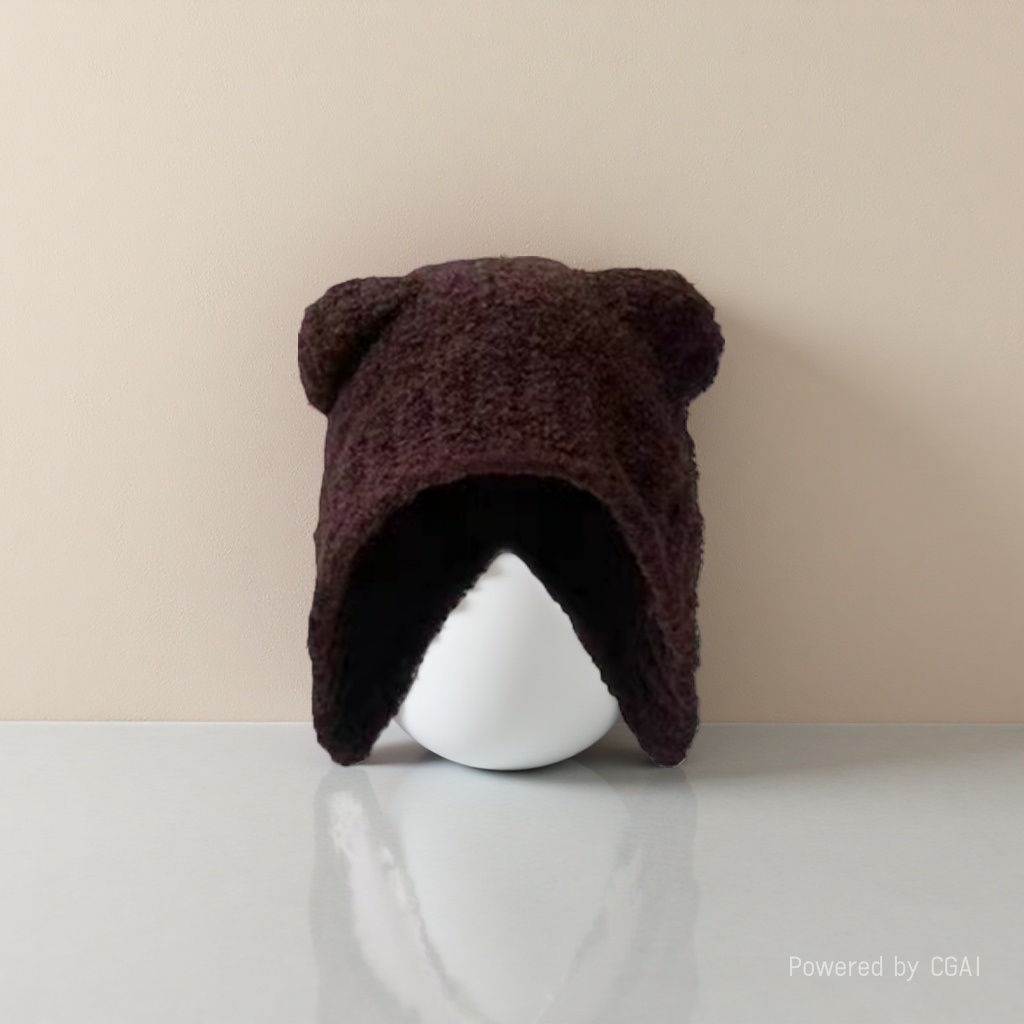 Autumn double-layer warm thickened knitted hat, unisex cold hat, European and American brim woolen hat wholesale, knitted hat solid color hat Application Scenario