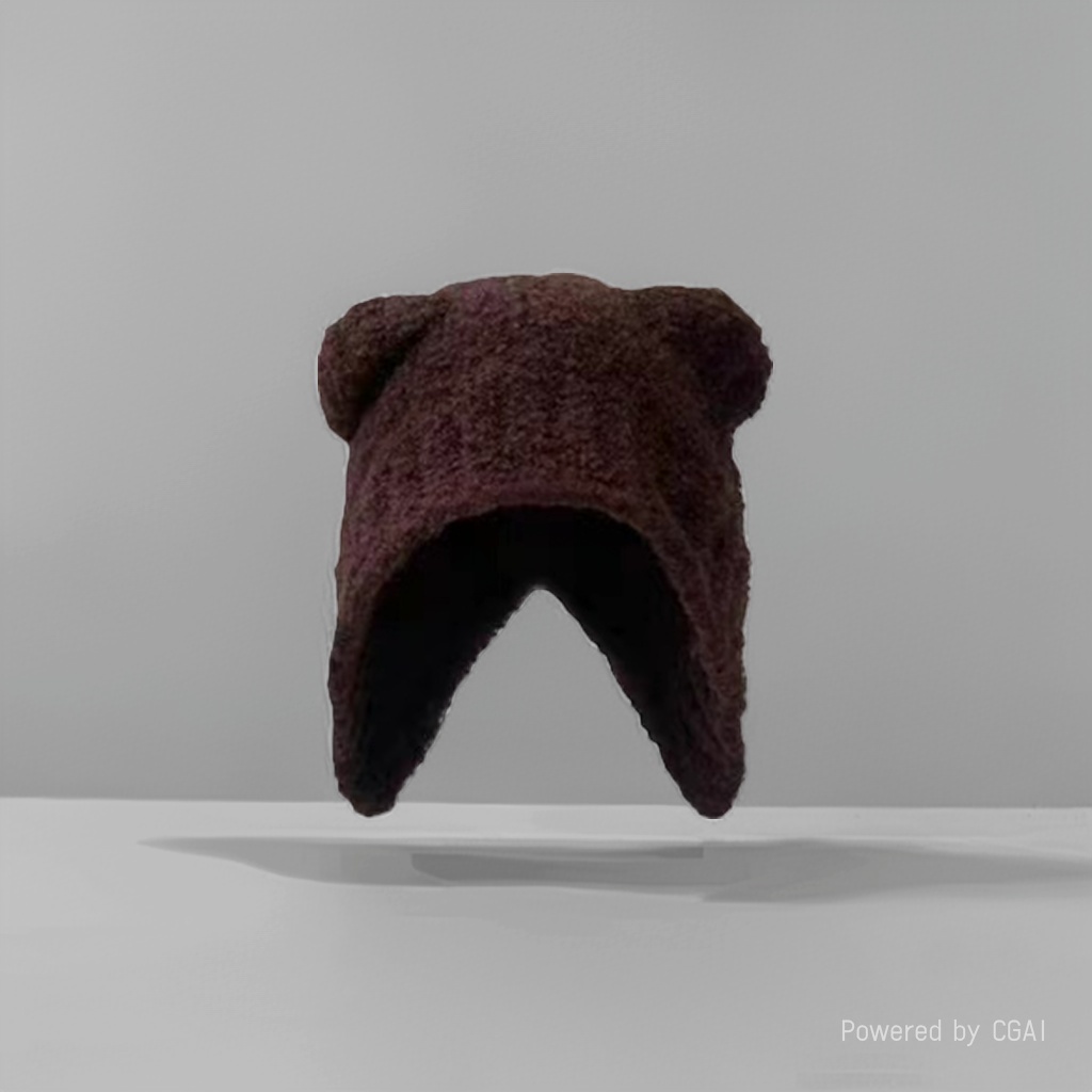 Autumn double-layer warm thickened knitted hat, unisex cold hat, European and American brim woolen hat wholesale, knitted hat solid color hat