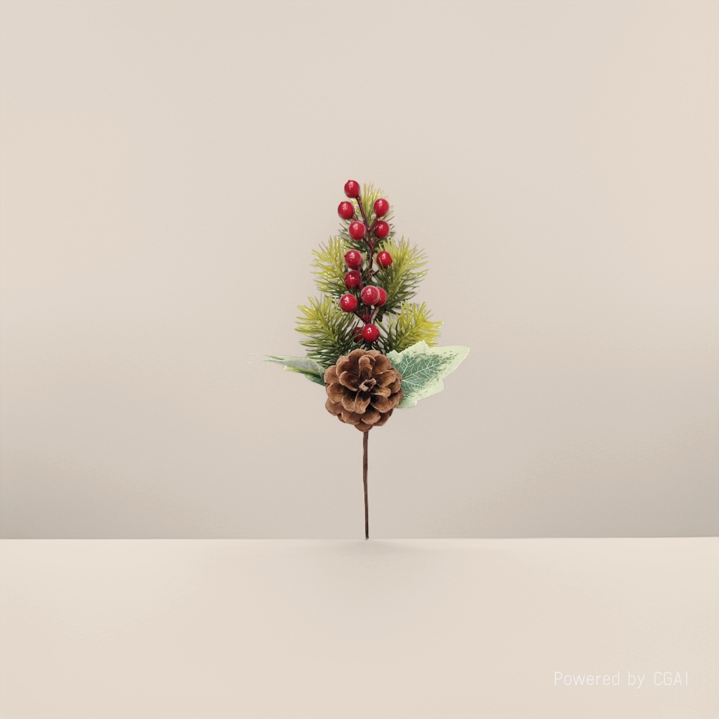 وقد صُنعت الزينة من التوت في عيد الميلاد مع الزينة اليدوية Specification image