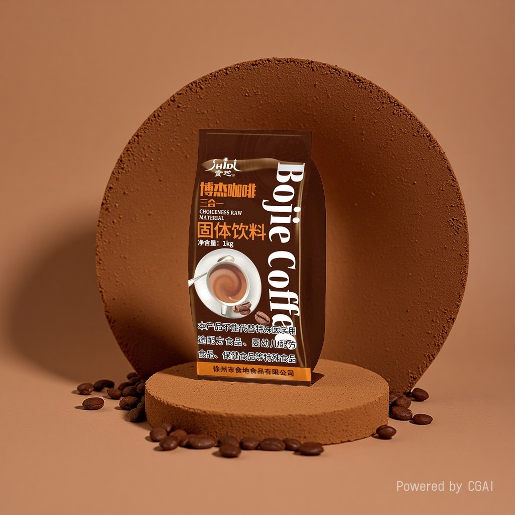 Shidi Bojie Latte Cappuccino Mocha Espresso Powder Instant commercial 1000g bagged extra strong coffee Specification image