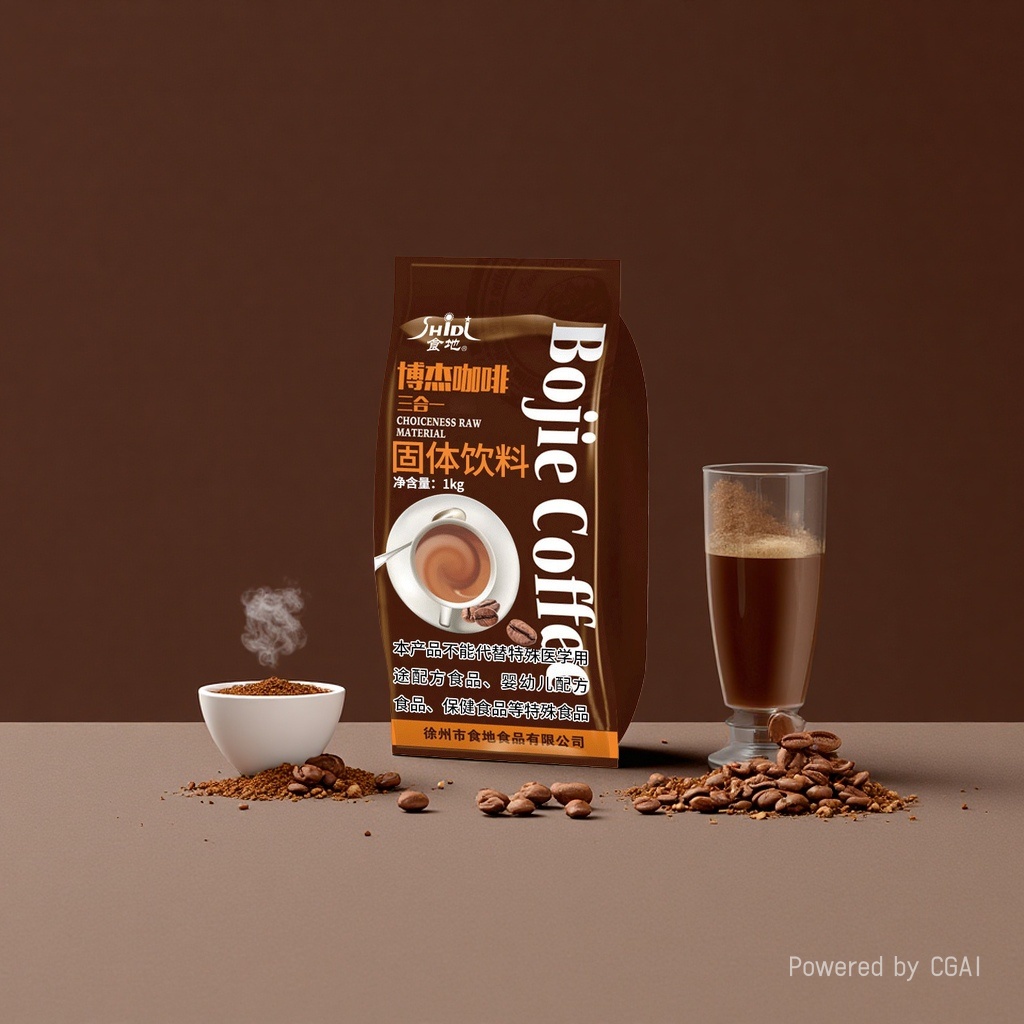 Shidi Bojie Latte Cappuccino Mocha Espresso Powder Instant commercial 1000g bagged extra strong coffee