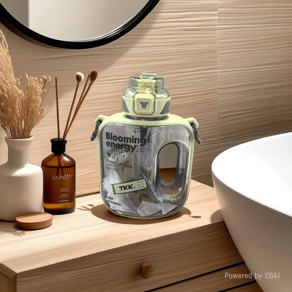 Transparent water bottle, thermos cup, cold water bottle, cold water bottle, thermos flask, thermos coffee pot, hot water bottle gift details Picture