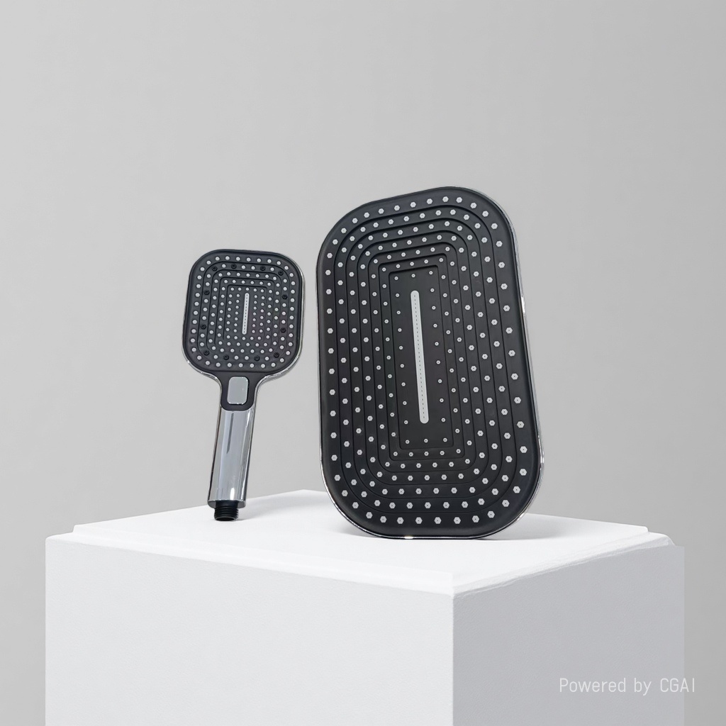 Household pressurized shower head set, bathroom shower head combination