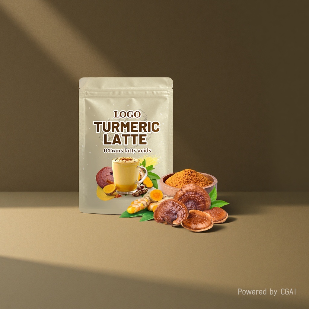 Turmeric Coffee export products, bagged OEM customized coffee, coffee export exclusively for instant powder cross-border details Picture