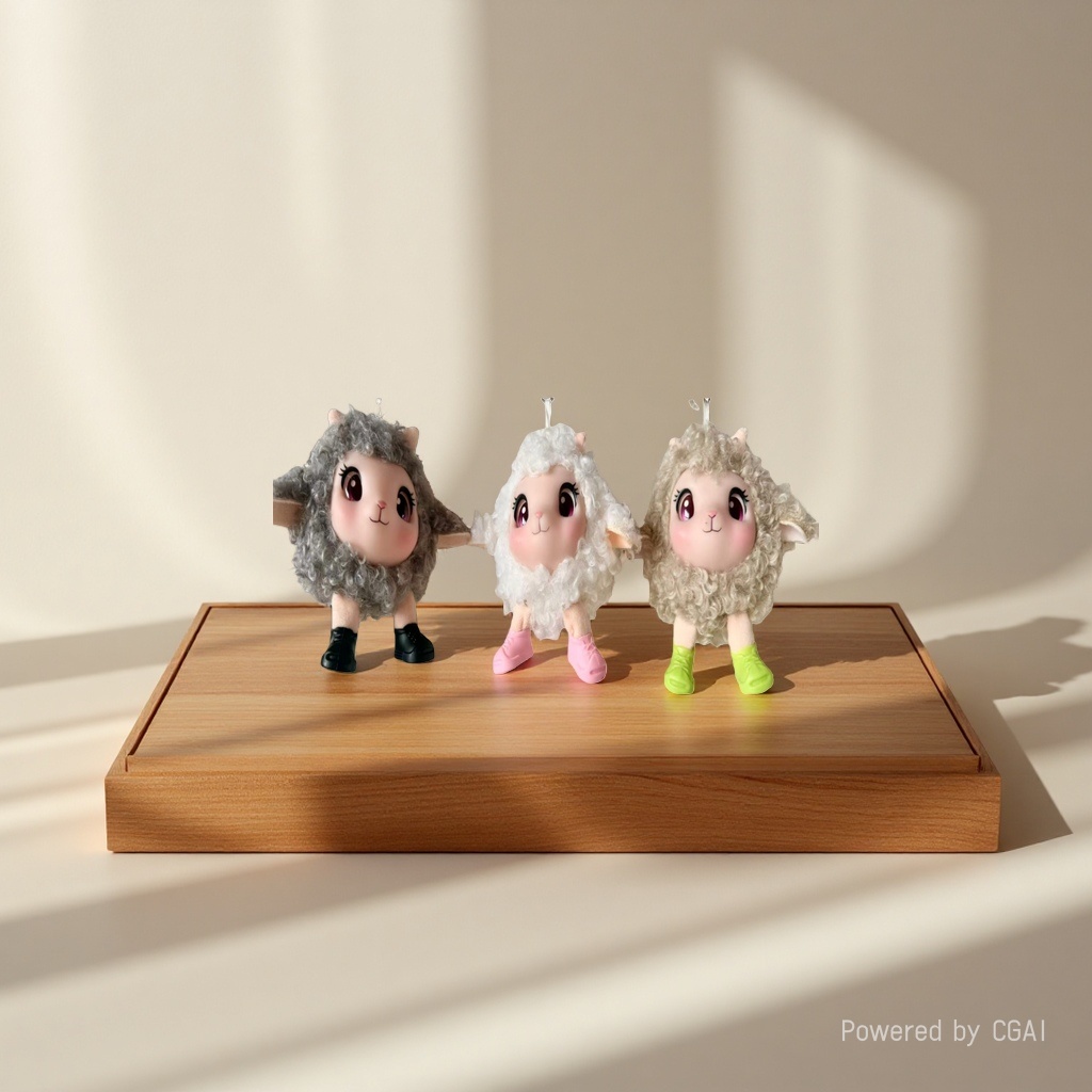 التينس المنفوش بالدمى الدمى الصوفية في الوجه Specification image