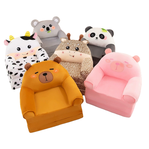 Children's sofa, cartoon animals, cute boys and girls, lazy lying seats, baby stools, kindergarten nap MATS Item Picture