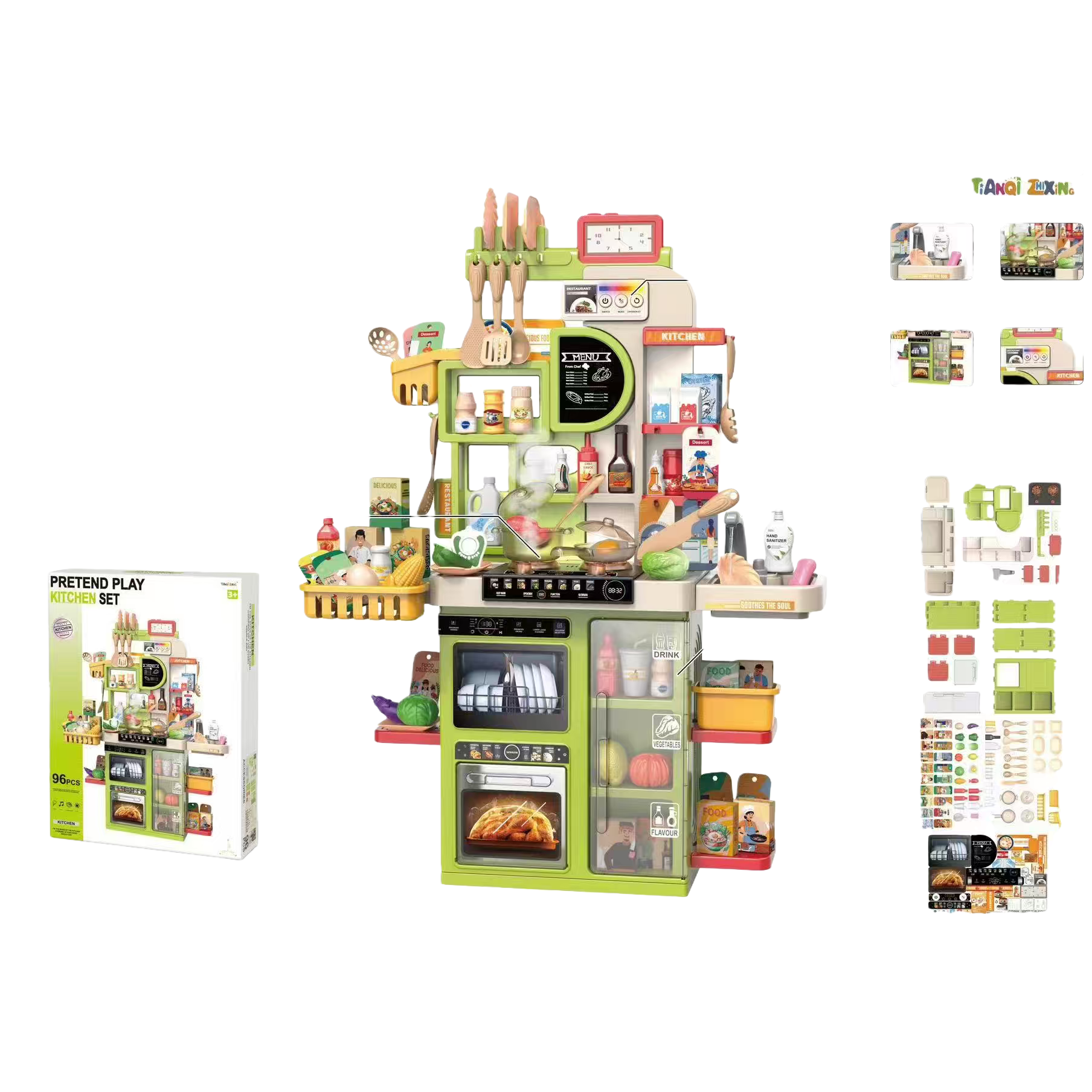 Pretend Play Kitchen Set mini kitchen children 's kitchenware Item Picture