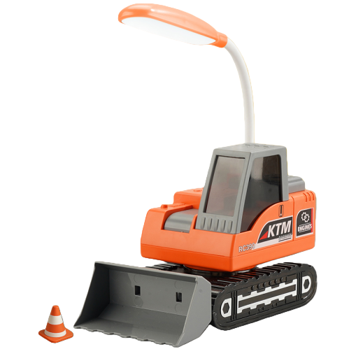 The best-selling new multi-functional excavator, bulldozer, desk lamp, night light strip, pencil sharpener can be used as a mobile phone stand and toy Item Picture