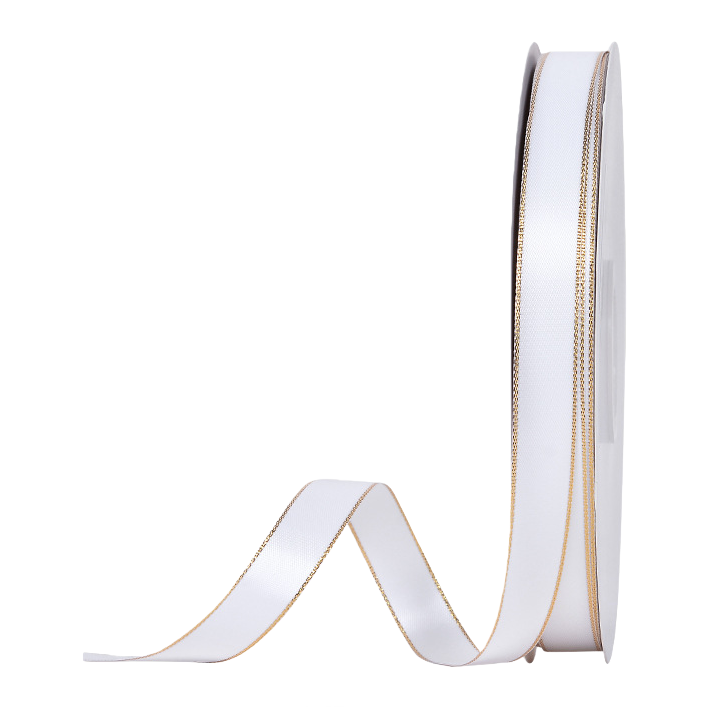 Flower gift packaging, webbing, bow, auxiliary color, gold and silver edge ribbon