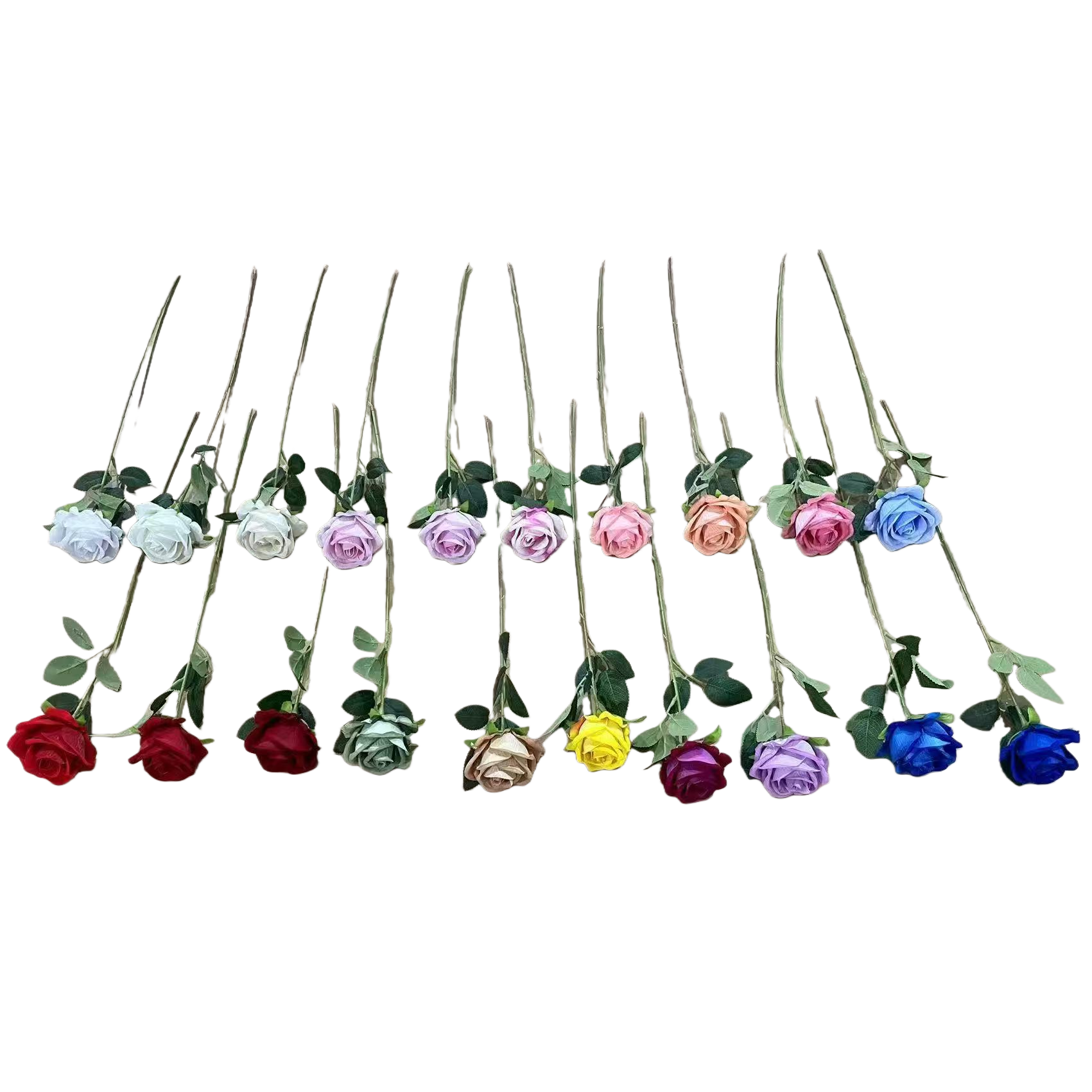 Simulated roses, colorful rose bouquets, reunion bouquets with rose petals, pearl roses Item Picture