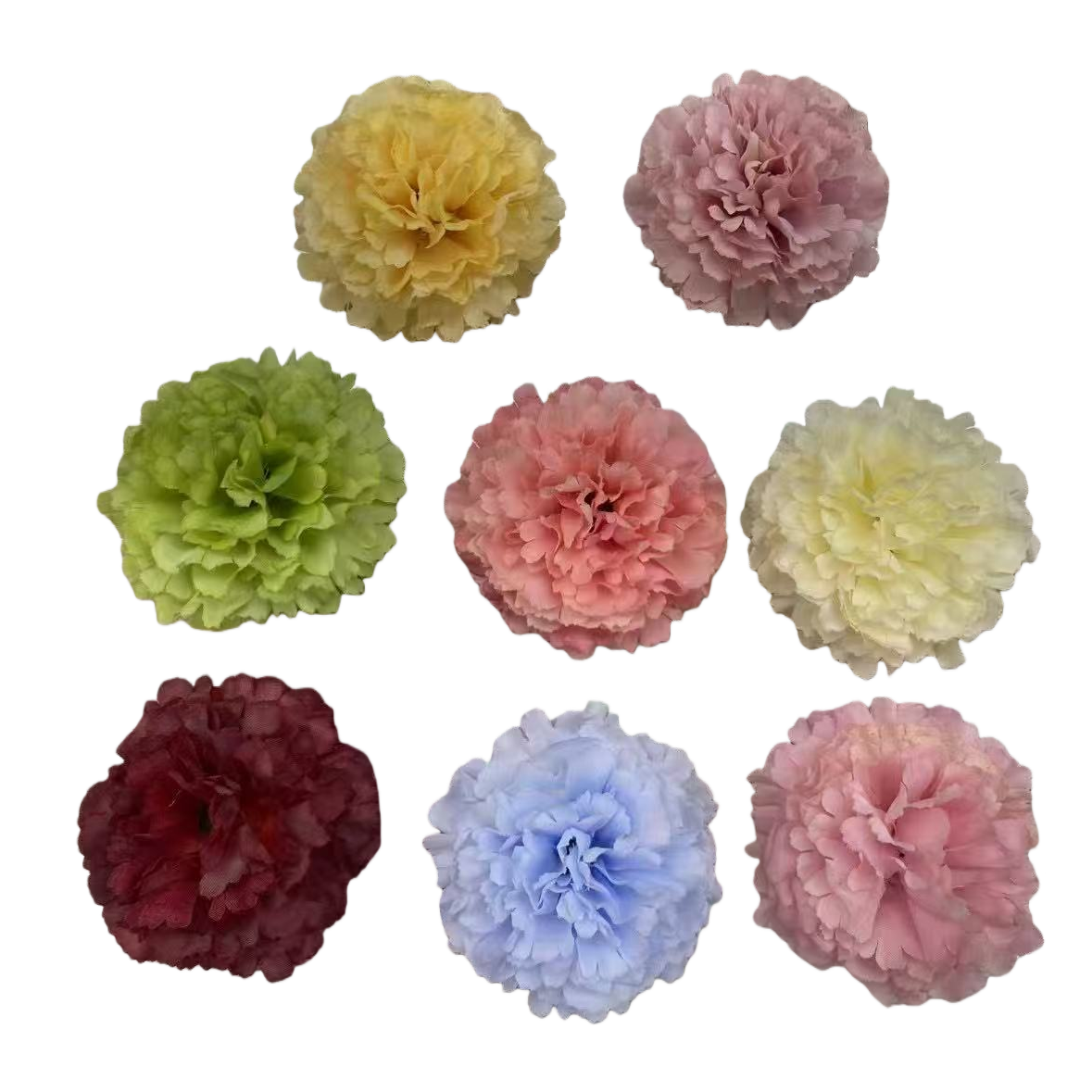 Artificial rose petal pieces, artificial plastic artificial flowers, artificial flowers, decorative petal artificial flowers, carnation flower heads Item Picture