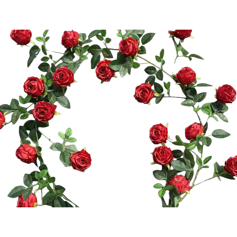 Artificial rose red emergent bouquet, artificial garden rose petal pieces, Flowers Snow Mountain rose Item Picture