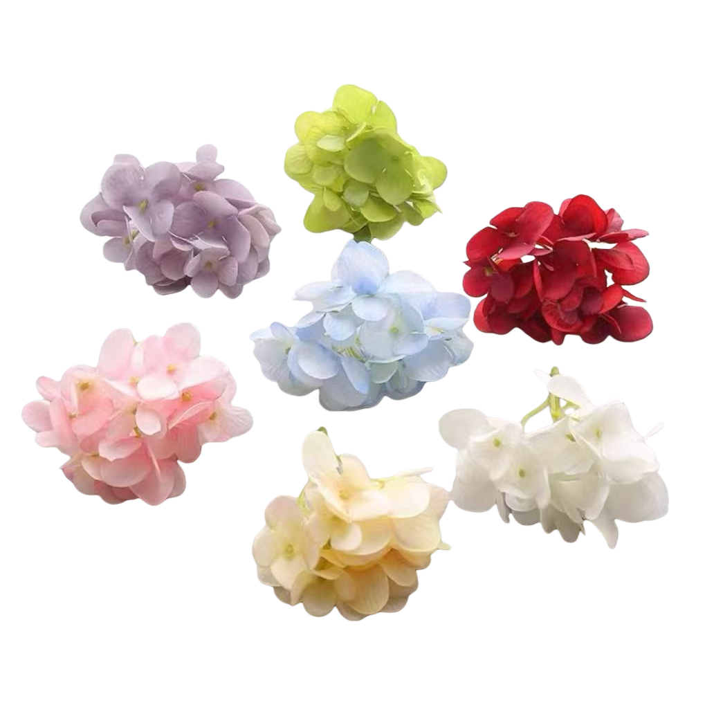 Hydrangea head simulation plastic flower, handcrafted flower material, artificial flower decoration Item Picture