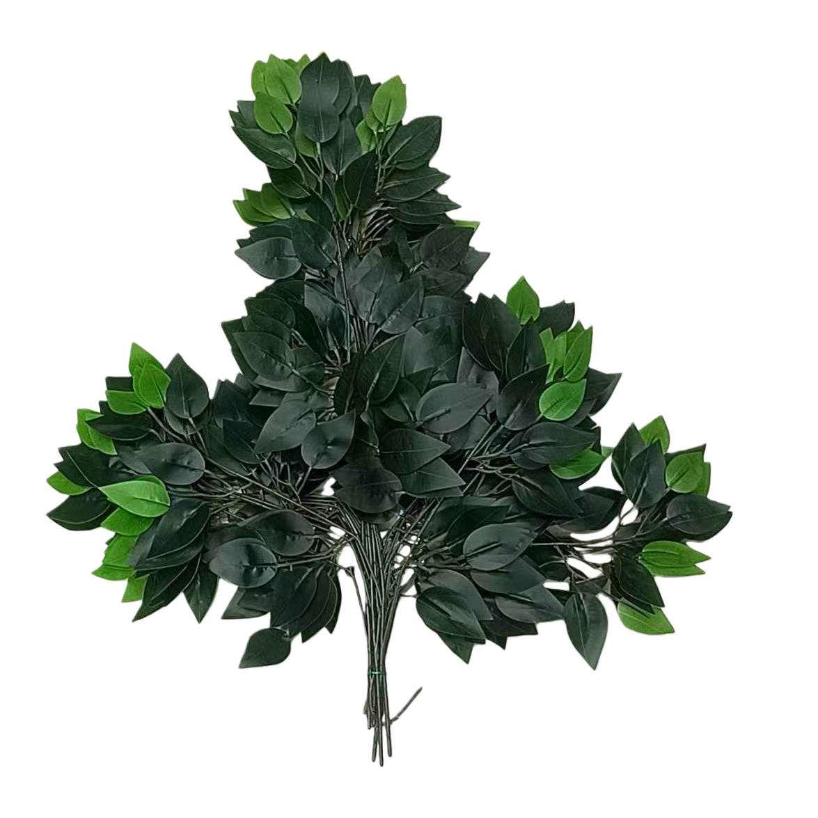 Artificial tree resin green leaves, artificial plant branches, artificial green plants, banyan tree leaves Item Picture