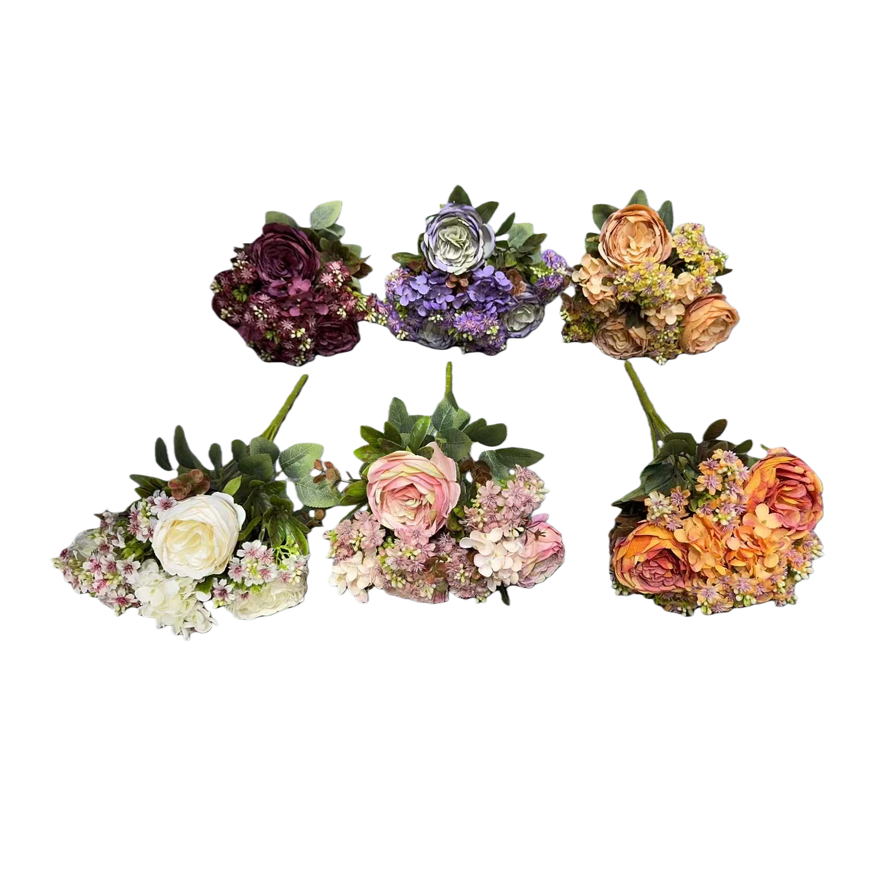 Monet's Garden artificial plastic flowers, handcrafted flower materials, and artificial flower decorations Item Picture