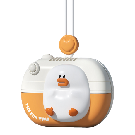 Super cute camera neck, mini fan, safe, leafless and soft, lashing rope, children's outdoor cool and fashionable gift wholesale Item Picture